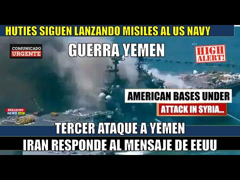 NUEVO BOMBARDEO a YEMEN Iran RESPONDE al mensaje de EEUU con ataque a bases militares
