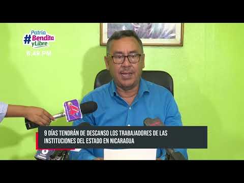 Gobierno de Nicaragua decretó asueto a trabajadores del Estado