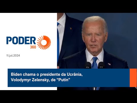 Biden chama o presidente da Ucrânia, Volodymyr Zelensky, de “Putin”