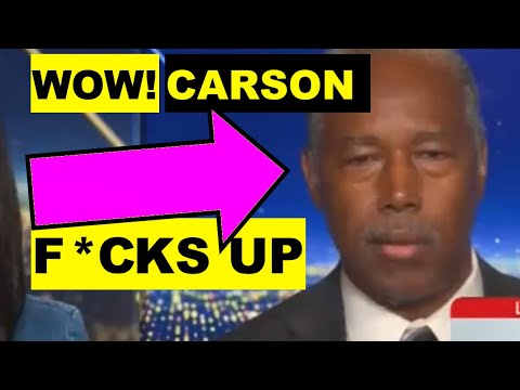 OUCH Trumps House Butler Ben Carson destroys him says!!
