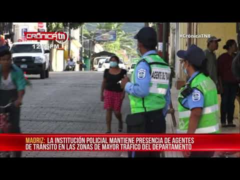 Plan cierre con oficiales de tránsito en el departamento de Madriz - Nicaragua