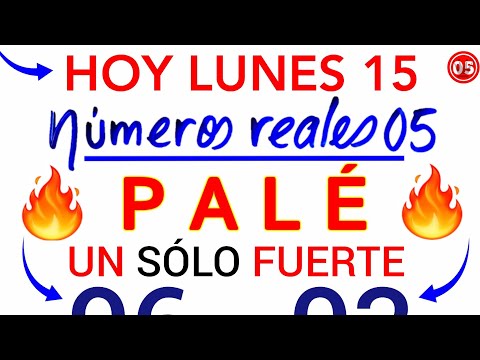 Qué PALÉ y SÚPER que MÁS SALEN HOY LUNES 15 de JULIO/ Números para hoy LUNES 15/07/2024/ PALÉ de HOY