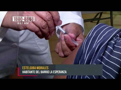 MINSA aplica dosis contra COVID-19 a población de Managua - Nicaragua
