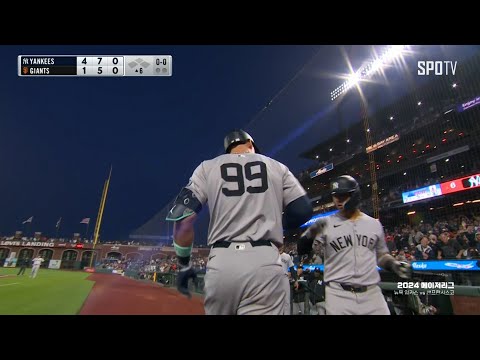 [MLB] 뉴욕 양키스 vs 샌프란시스코 저지 주요장면 (06.01)