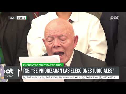 Cumbre multipartidaria define como prioridad la realización de las elecciones judiciales