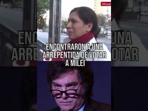 ENCONTRARON A UNA ARREPENTIDA DE VOTAR A MILEI: “NO MEJORO NADA, ME ARREPIENTO”