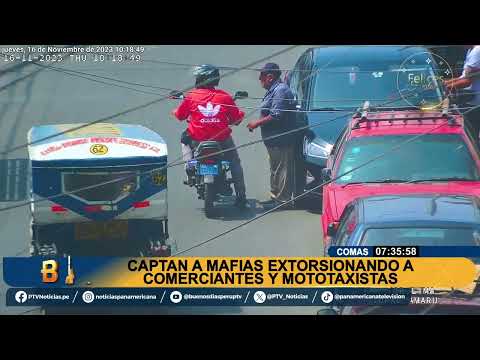 Comas: comerciantes y mototaxistas son amenazados por mafias del 'gota a gota' a plena luz del día