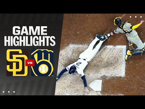 Padres vs. Brewers Game Highlights (4/17/24) | MLB Highlights