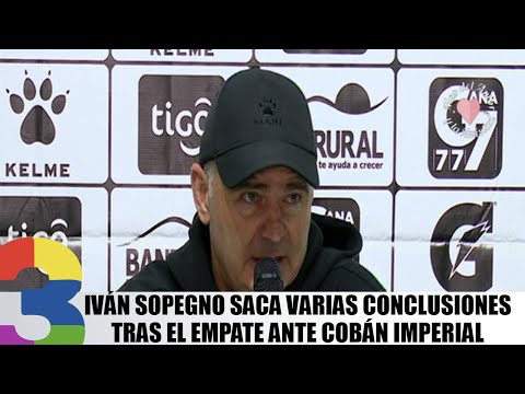 Iván Sopegno saca varias conclusiones tras el empate ante Cobán Imperial