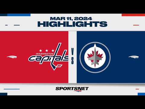 NHL Highlights | Capitals vs. Jets - March 11, 2024