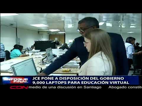 JCE pone a disposición del Gobierno 9,000 laptops para educación virtual