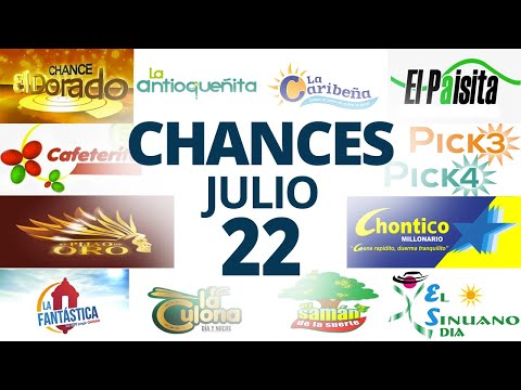 Resultados del Chance del Lunes 22 de Julio de 2024  Loterias