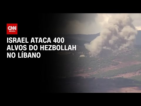 Israel ataca 400 alvos do Hezbollah no Líbano | AGORA CNN