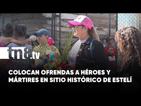 Homenaje a los héroes y mártires de la revolución nicaragüense en Estelí