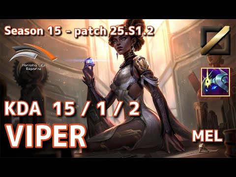 【KRサーバー/C1】HLE Viper メル(Mel) VS オーロラ(Aurora) MID - Patch25.S1.2 KR Ranked【LoL】