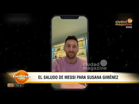 El saludo de Lio Messi en el regreso de Susana Giménez