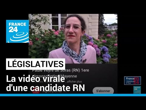 Législatives : la vidéo virale d'une candidate RN qualifiée au second tour en Mayenne