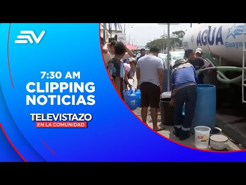 Habitantes de Vía a la Costa estuvieron 48 horas sin agua  | Televistazo | Ecuavisa