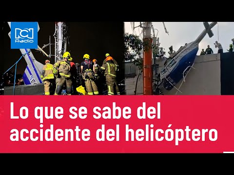 Medellín: detalles del accidente del helicóptero en Manrique
