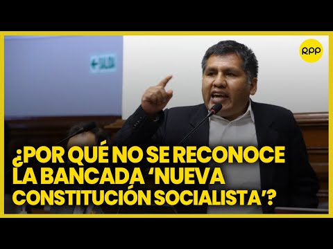 Jaime Quito sostiene que la bancada 'Nueva Constitución Socialista' sí cumple con los requisitos