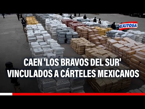 Caen 'Los Bravos del Sur' dedicados al tráfico de drogas y vinculados a cárteles mexicanos