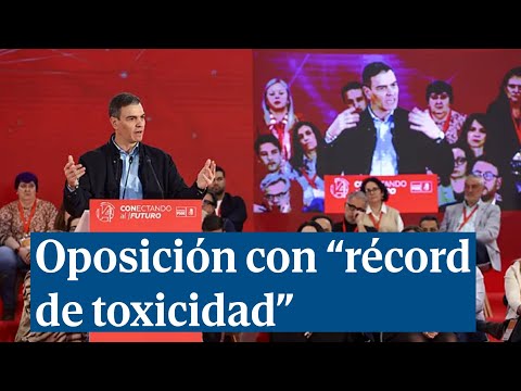 Pedro Sánchez presume de batir récords económicos y acusa a la oposición de récord de toxicidad