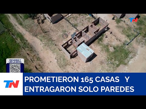 CHACO I Casas sin techo: Alberto Fernández prometió un barrio y solo entregaron paredes