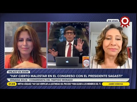 Zenaida Solís: “Hay cierto malestar en el Congreso con el presidente Sagasti”