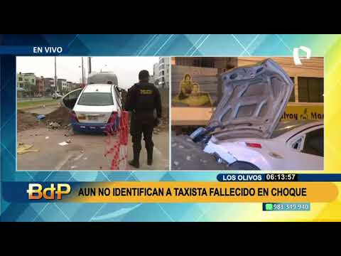 Los Olivos: muere taxista tras chocar a toda velocidad contra montículo de tierra (2/2)