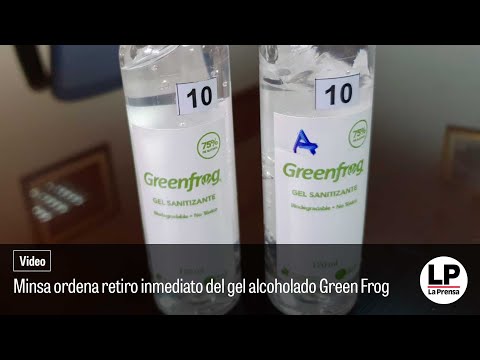 Minsa ordena retiro inmediato del gel alcoholado Green Frog