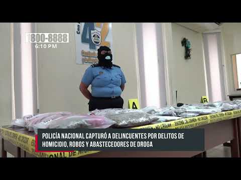 Capturan a 54 delincuentes de peligrosidad en una semana en Nicaragua