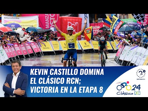 Kevin Castillo domina el Clásico RCN; victoria en la etapa 8