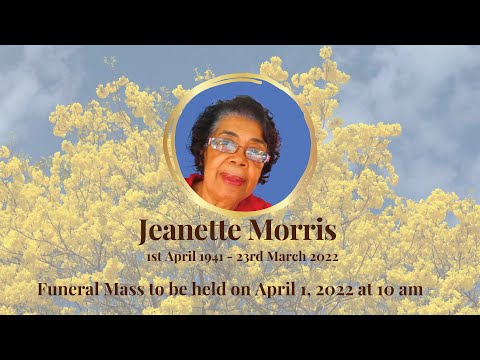 Dr. Jeanette Morris Tribute Service