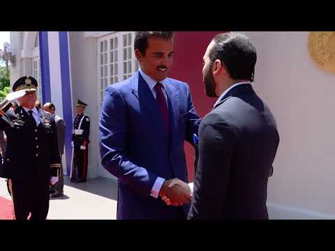 Presidente Bukele se reunió con emir de Qatar