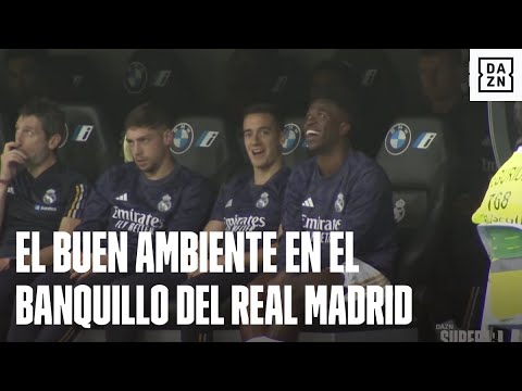 El Real Madrid y el buen ambiente en el banquillo antes de ser campeones de LALIGA EA SPORTS #Super8