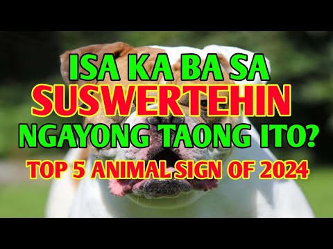 TOP 5 ANIMAL SIGN  OF 2024 PINAKA MASWERTE SA LAHAT NGAYONG YEAR OF THE  DRAGON