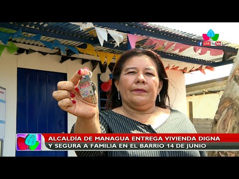 Alcaldía de Managua entrega vivienda digna y segura a familia en el barrio 14 de junio