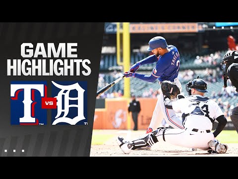 Rangers vs. Tigers Game Highlights (4/16/24) | MLB Highlights