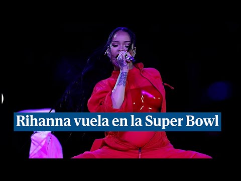 Rihanna renace en la Super Bowl con 13 enérgicos minutos y embarazada de nuevo