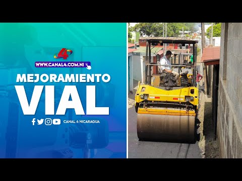 Alcaldía de Managua avanza con obras del programa calles para el pueblo en el Barrio Hugo Chávez