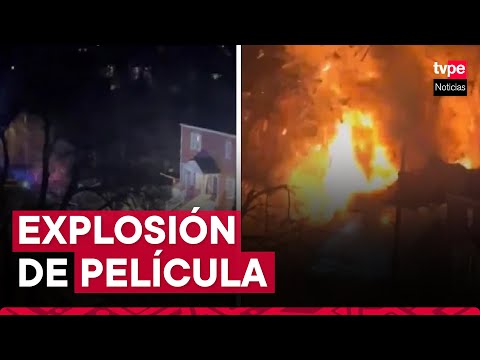 Video: vivienda explotó en Estados Unidos durante operativo policial