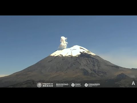 #POPOCATÉPETL | Totalmente al descubierto ! El #Volcán #EnVivo