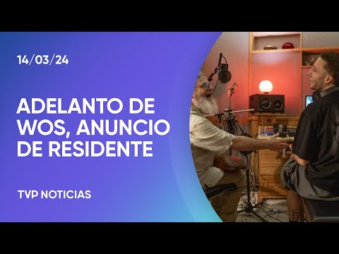 Wos graba un nuevo tema junto a Santaolalla y Evlay, mientras Residente prepara su show en el país