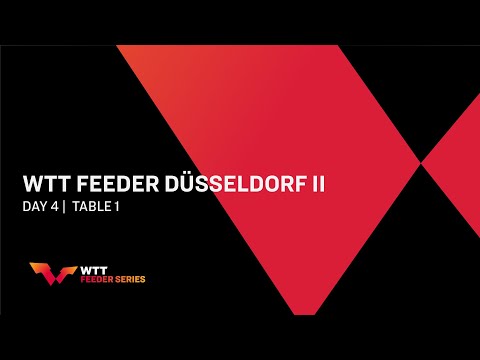 Table Tennis 🥍 LIVE! - WTT Feeder Dusseldorf II I 2022 Day 4 Session 1 | Singles SF