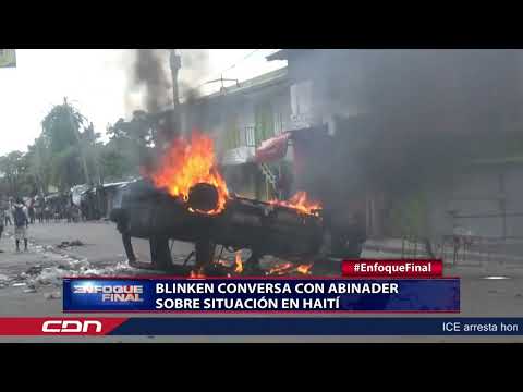 Blinken conversa con Abinader sobre situación en Haití