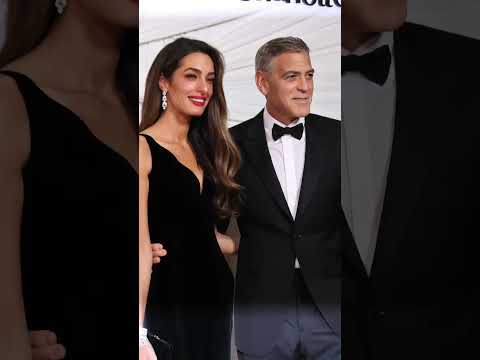 George and Amal Clooney attend their Clooney Foundation for Justice event The Albies #shorts