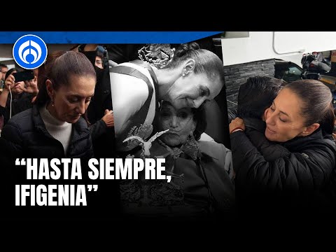 Claudia Sheinbaum acudió a funeral de Ifigenia Martínez