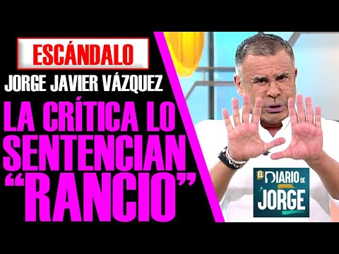 LA CRÍTICA SENTENCIAN EL NUEVO PROGRAMA de JORGE JAVIER VÁZQUEZ: DURARÁ POCO