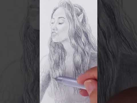 HOW TO DRAW WAVY HAIR - #shorts