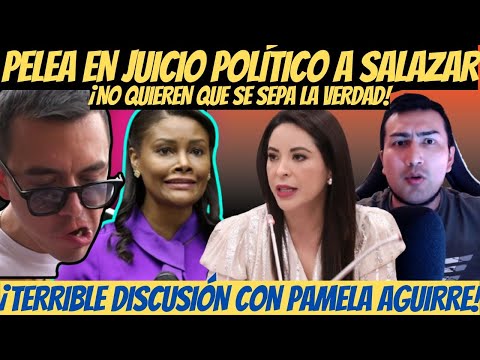 ¡TERRIBLE DISCUSIÓN! Asambleístas hacen relajo por defender a Diana Salazar |Apelan a Pamela Aguirre